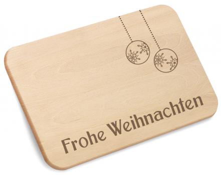 Frühstücksbrettchen Frohe Weihnachten